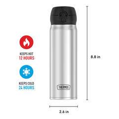 16oz Stainless Steel Direct Drink Bottle