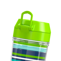 18oz Double Wall Water Bottle Navy Stripes