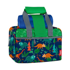 Lunch Duffle With 12oz FUNtainer® Solid Bottle Woodland Dino