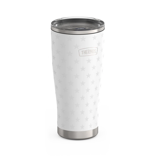 24oz ICON™ TUMBLER WITH SLIDE LOCK LID - WHITE STARS