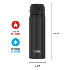 16oz Stainless Steel Direct Drink Bottle