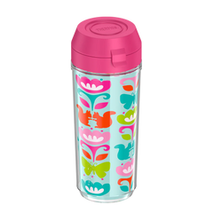 18oz Double Wall Water Bottle Squirrel Rows