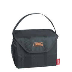 6 Can Cooler Charcoal Plaid